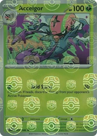 Accelgor - Master Ball Pattern - 009/086 - Uncommon [sv105w-009] [Reverse Holo]
