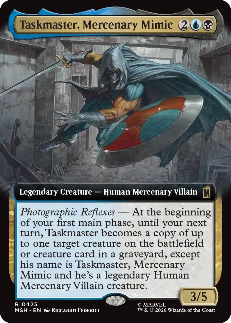 Taskmaster, Mercenary Mimic [425] [Extended Art] [Marvel Super Heroes] [Non-Foil]