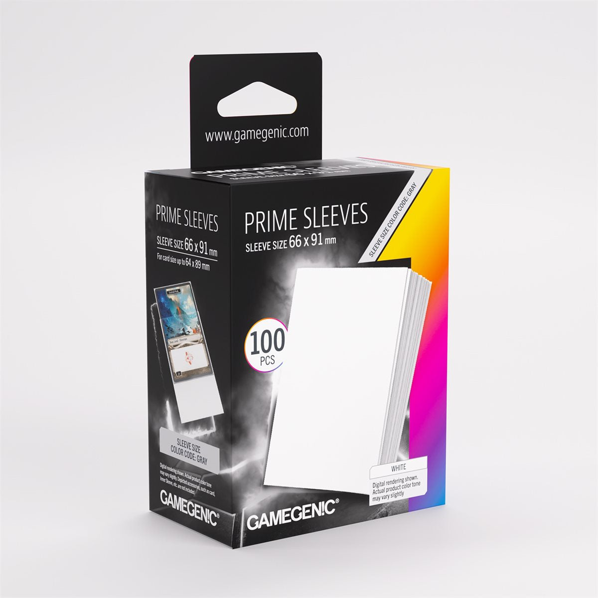 Gamegenic Prime Sleeves - Standard Size - 100ct - Repackaging - White