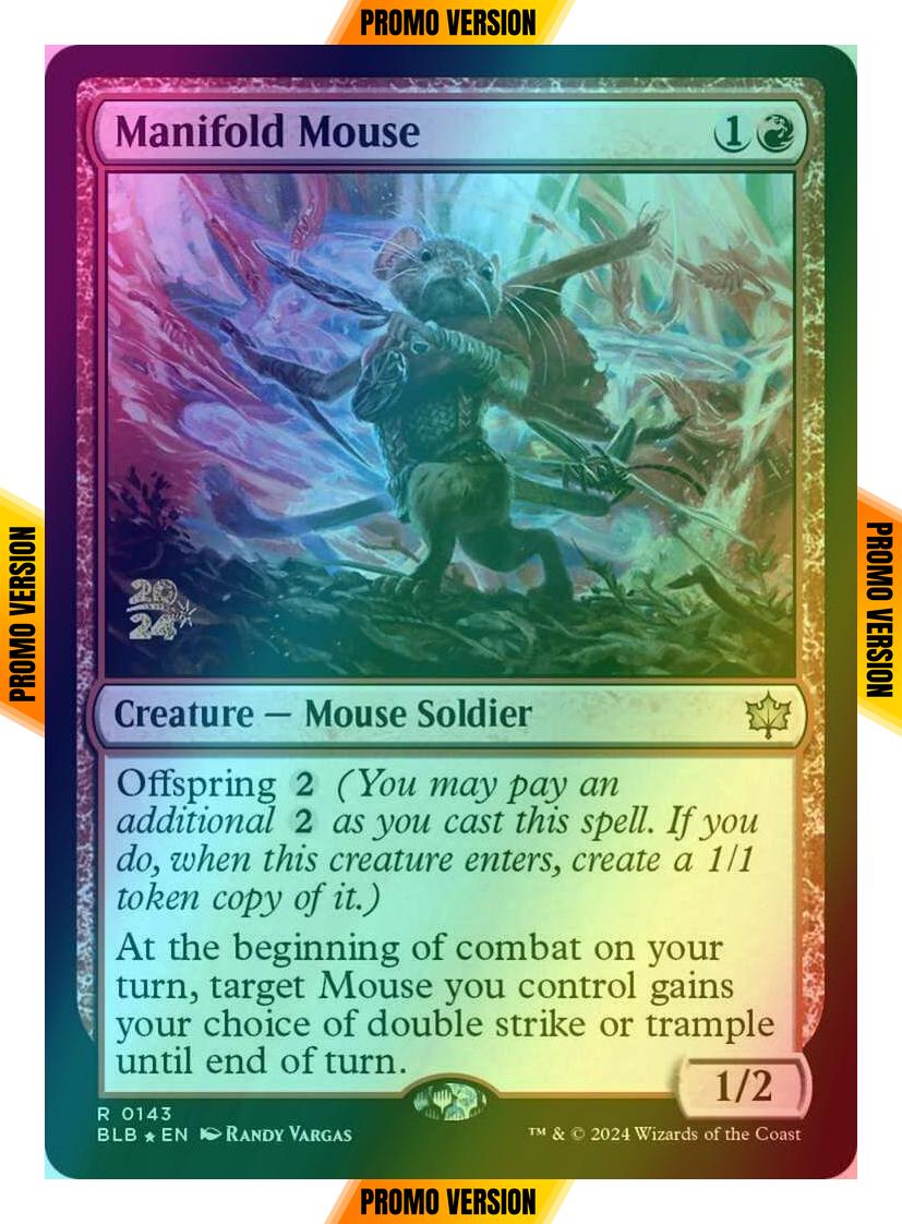 Manifold Mouse [143s] [Prerelease] [Bloomburrow: Promos] [Foil]