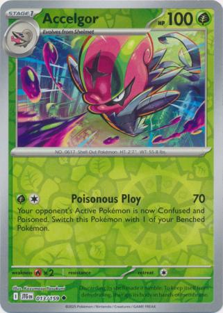 Accelgor - 013/159 - Uncommon [sv09-013] [Reverse Holo]