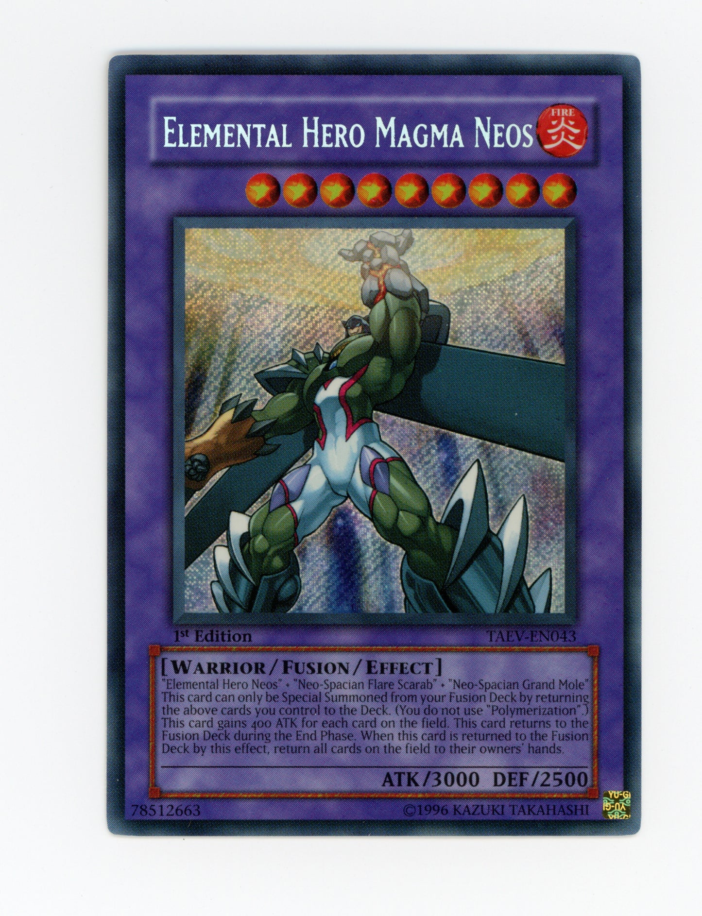 Elemental HERO Magma Neos — Secret Rare|1st Edition — ID 17859