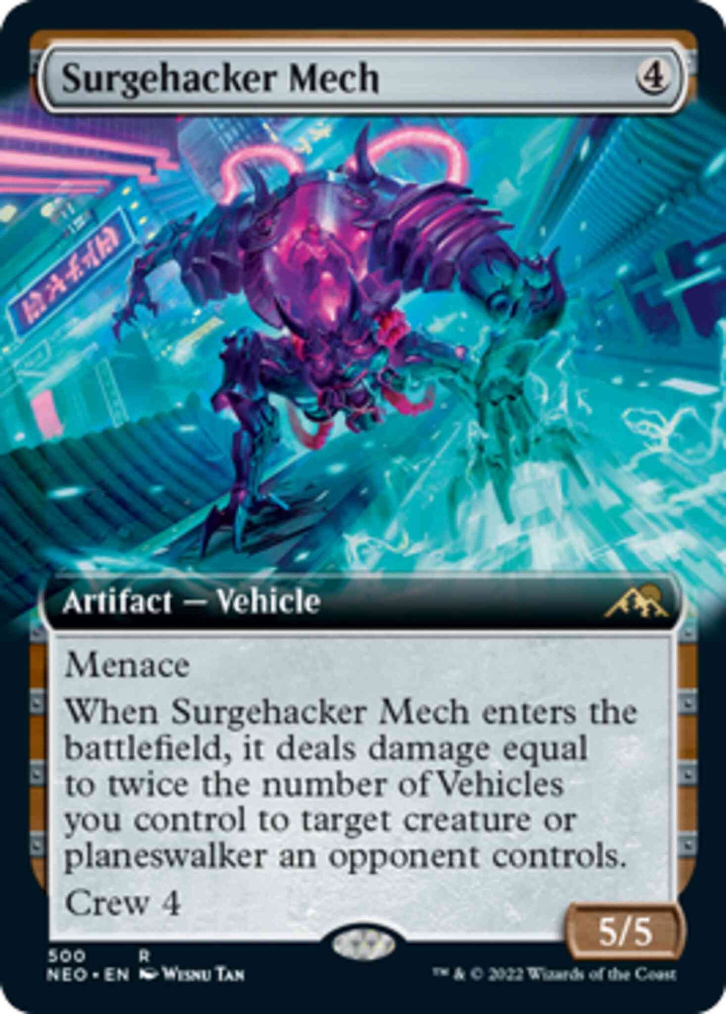 Surgehacker Mech [500] [Extended Art] [Kamigawa: Neon Dynasty] [Non-Foil]