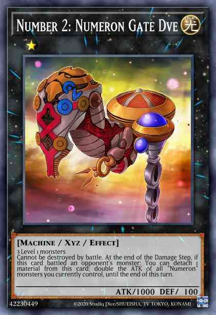 Number 2: Numeron Gate Dve - BLAR-EN023 - Ultra Rare - 1st Edition