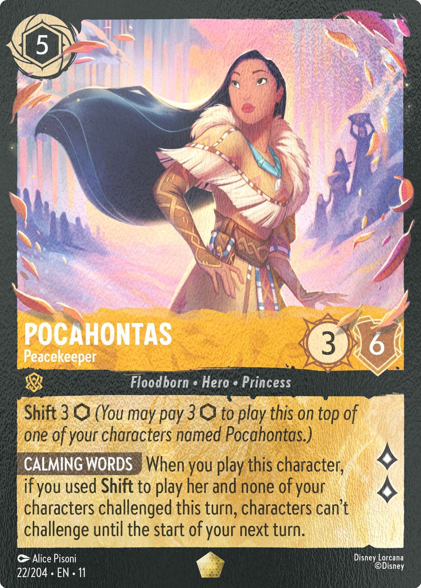 Pocahontas - Peacekeeper - 22/204 [Winterspell] [Cold Foil]