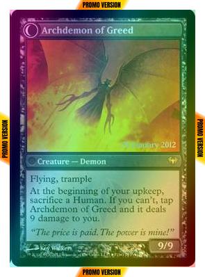 Ravenous Demon // Archdemon of Greed  [71] [Dark Ascension Promos] [Foil]