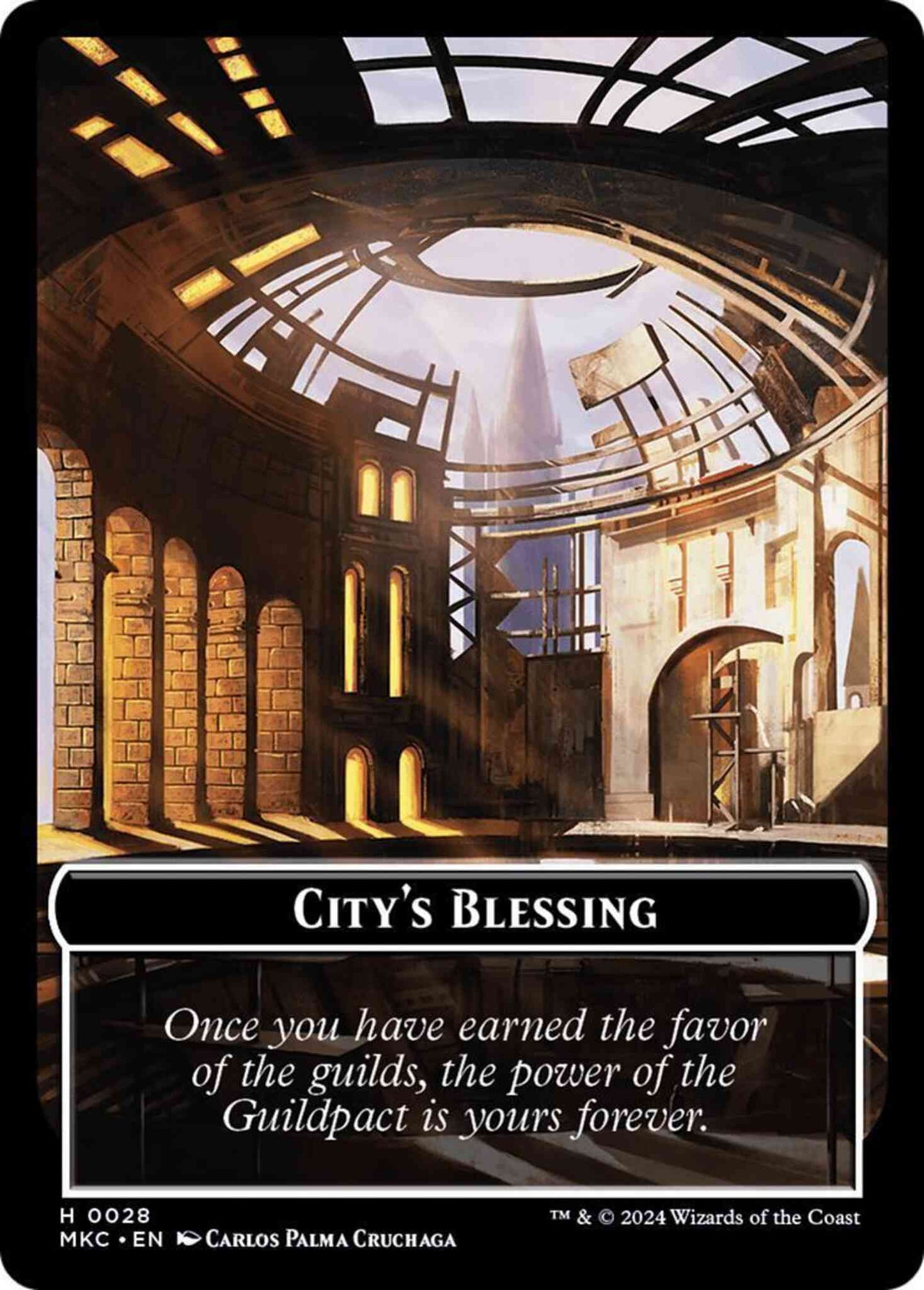City's Blessing Token (28) // Zombie Token (11) [Murders at Karlov Manor: Commander: Tokens] [Non-Foil]