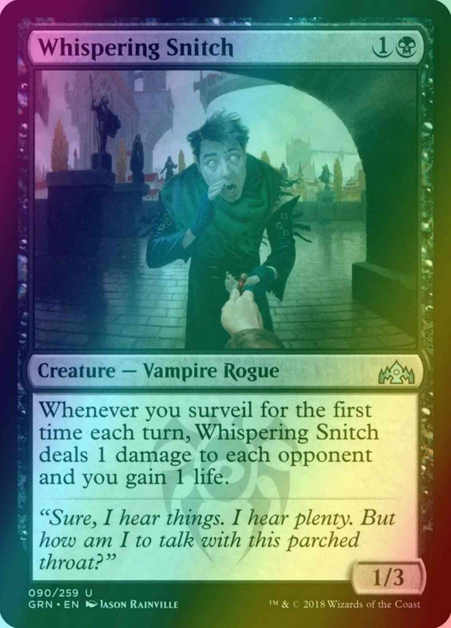 Whispering Snitch [90] [Guilds of Ravnica] [Foil]