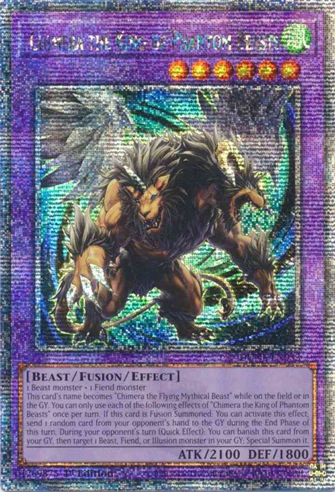 Chimera the King of Phantom Beasts - DUNE-EN033 - Quarter Century Secret Rare - 1st Edition