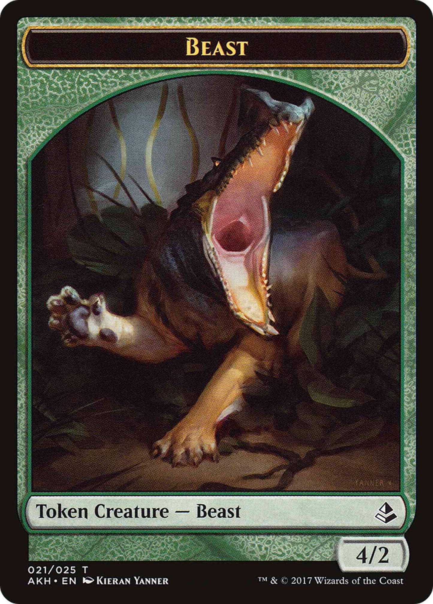Beast Token [21] [Amonkhet Tokens] [Non-Foil]