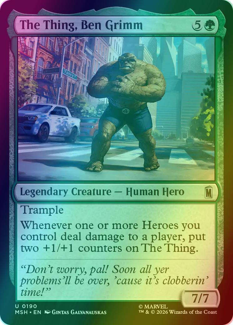 The Thing, Ben Grimm [190] [Marvel Super Heroes] [Foil]