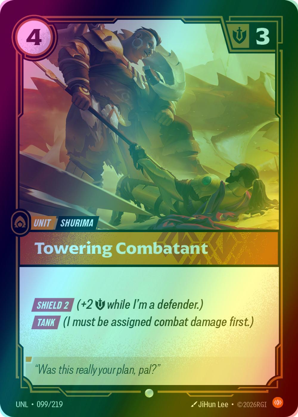 Towering Combatant - 099/219 [Unleashed] [Foil]