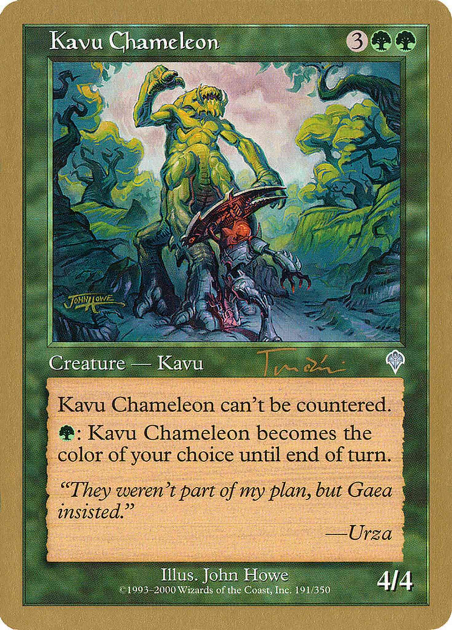 Kavu Chameleon [jt191] [World Championship Decks 2001] [Non-Foil]