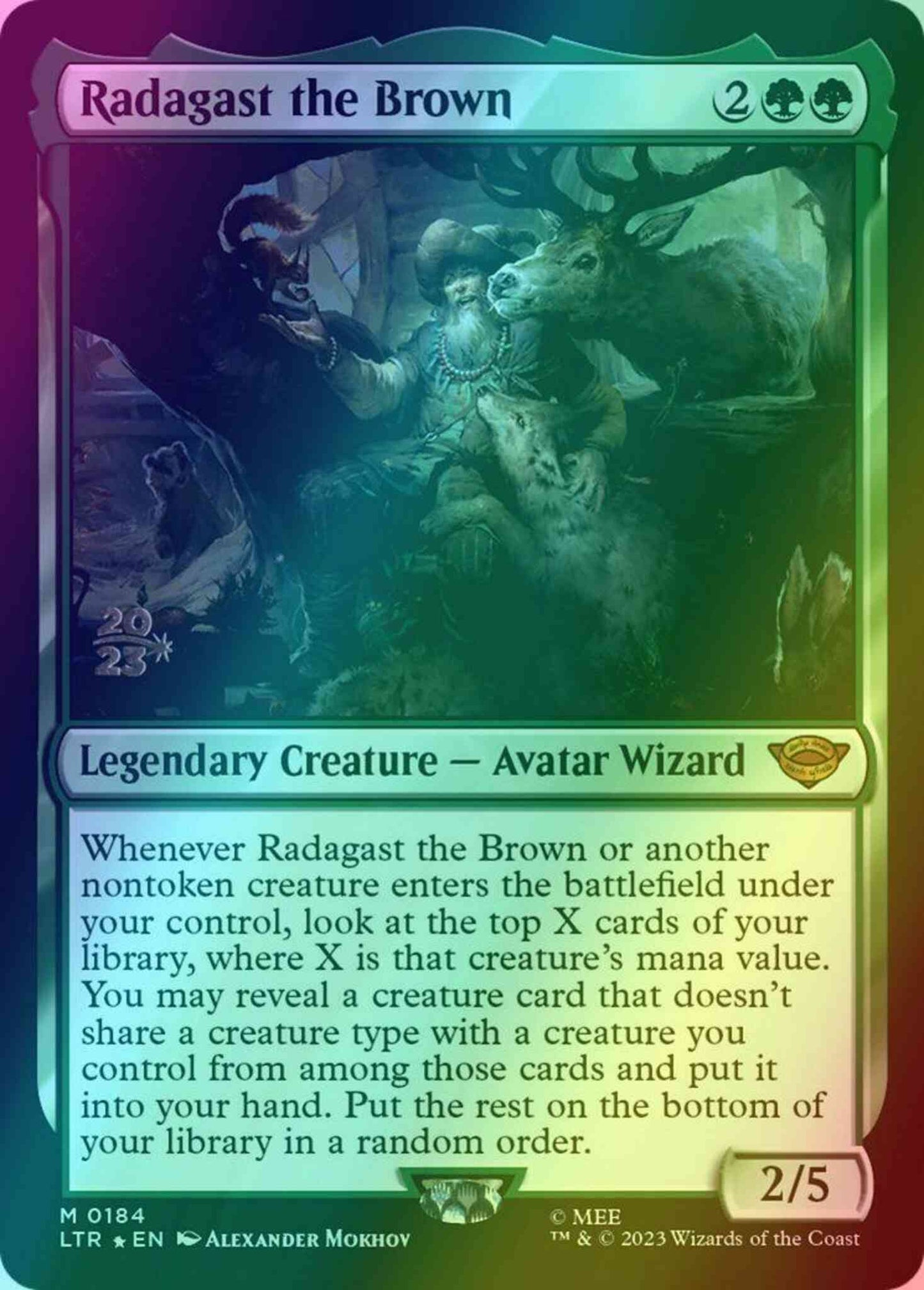 Radagast the Brown [184s] [Prerelease] [The Lord of the Rings: Tales of Middle-earth: Promos] [Foil]