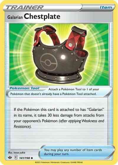 Galarian Chestplate - 141/198 - Uncommon [swsh6-141] [Reverse Holo]