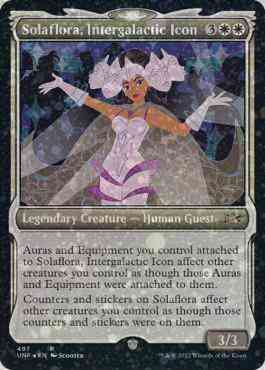Solaflora, Intergalactic Icon [497] [Showcase Cards of Tomorrow] [Unfinity] [Galaxy Foil]