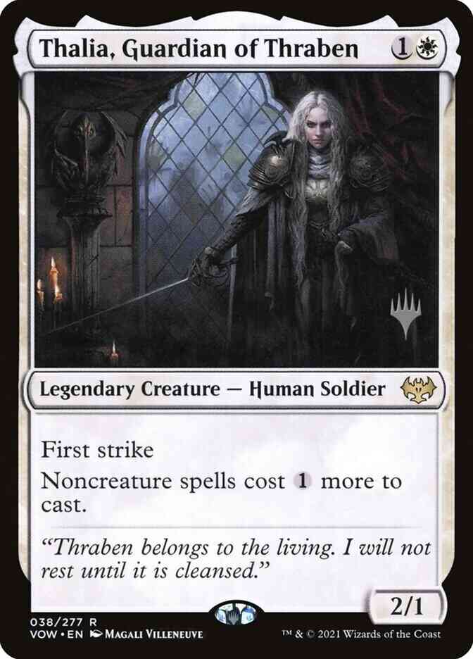Thalia, Guardian of Thraben [38p] [Promo Pack] [Innistrad: Crimson Vow Promos] [Non-Foil]