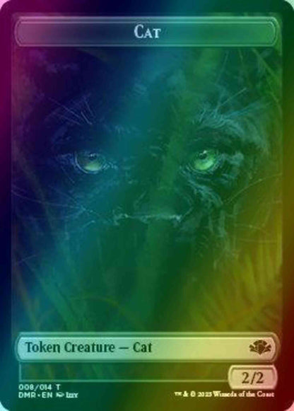 Cat Token (08) // Elephant Token (09) [Dominaria Remastered: Tokens] [Foil]