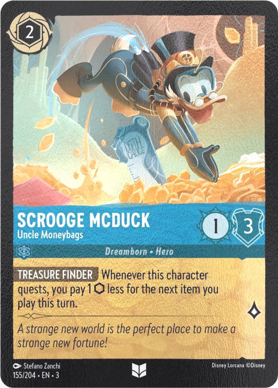 Scrooge McDuck - Uncle Moneybags - 155/204 [Into the Inklands] [Cold Foil]