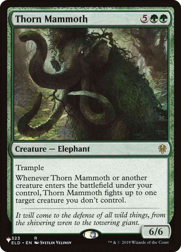 Thorn Mammoth [ELD-323] [The List] [Non-Foil]