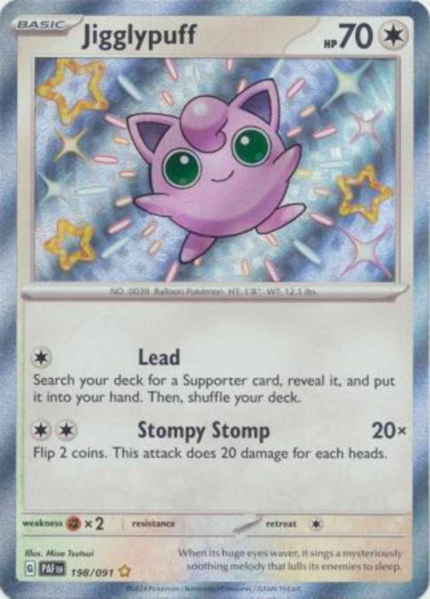 Jigglypuff - 198/091 - Shiny Rare [sv045-198] [Secret]