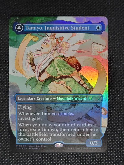 Tamiyo, Inquisitive Student // Tamiyo, Seasoned Scholar — Borderless|Foil — ID 18920