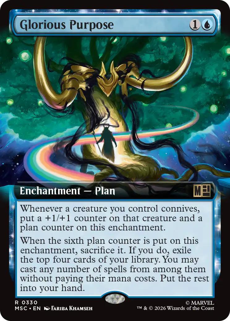 Glorious Purpose [330] [Extended Art] [Marvel Super Heroes: Commander] [Non-Foil]