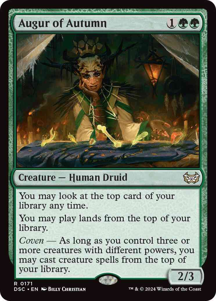 Augur of Autumn [171] [Duskmourn: House of Horror: Commander] [Non-Foil]