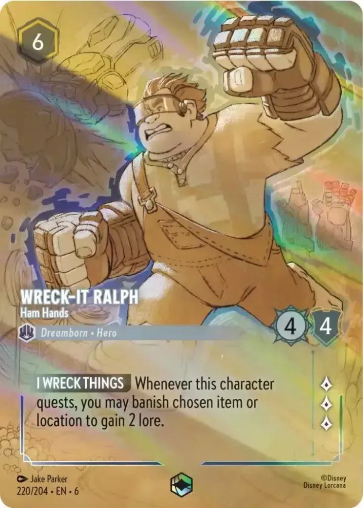 Wreck-It Ralph - Ham Hands (Enchanted) - 220/204 [Azurite Sea] [Holofoil]