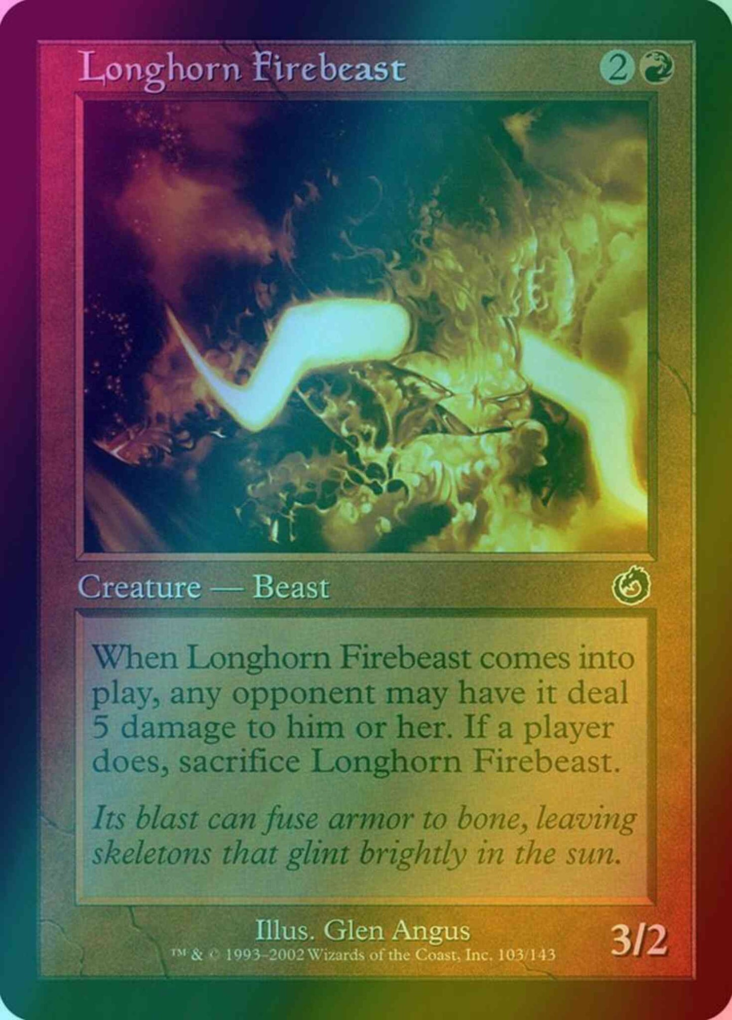Longhorn Firebeast [103] [Torment] [Foil]