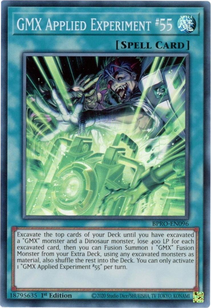 GMX Applied Experiment #55 - BPRO-EN096 - Super Rare - 1st Edition