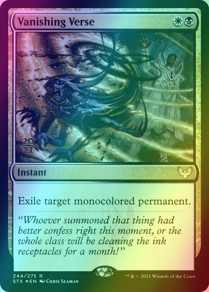 Vanishing Verse [Prerelease] [244s] [Strixhaven: School of Mages Promos] [Foil]