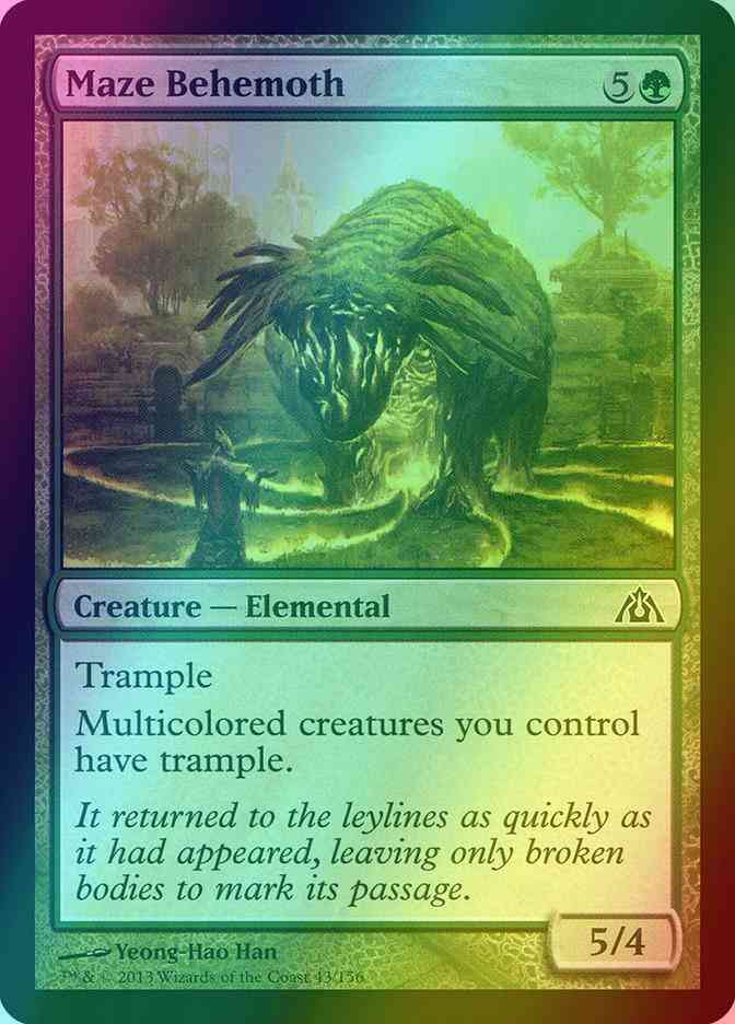 Maze Behemoth [43] [Dragon's Maze] [Foil]