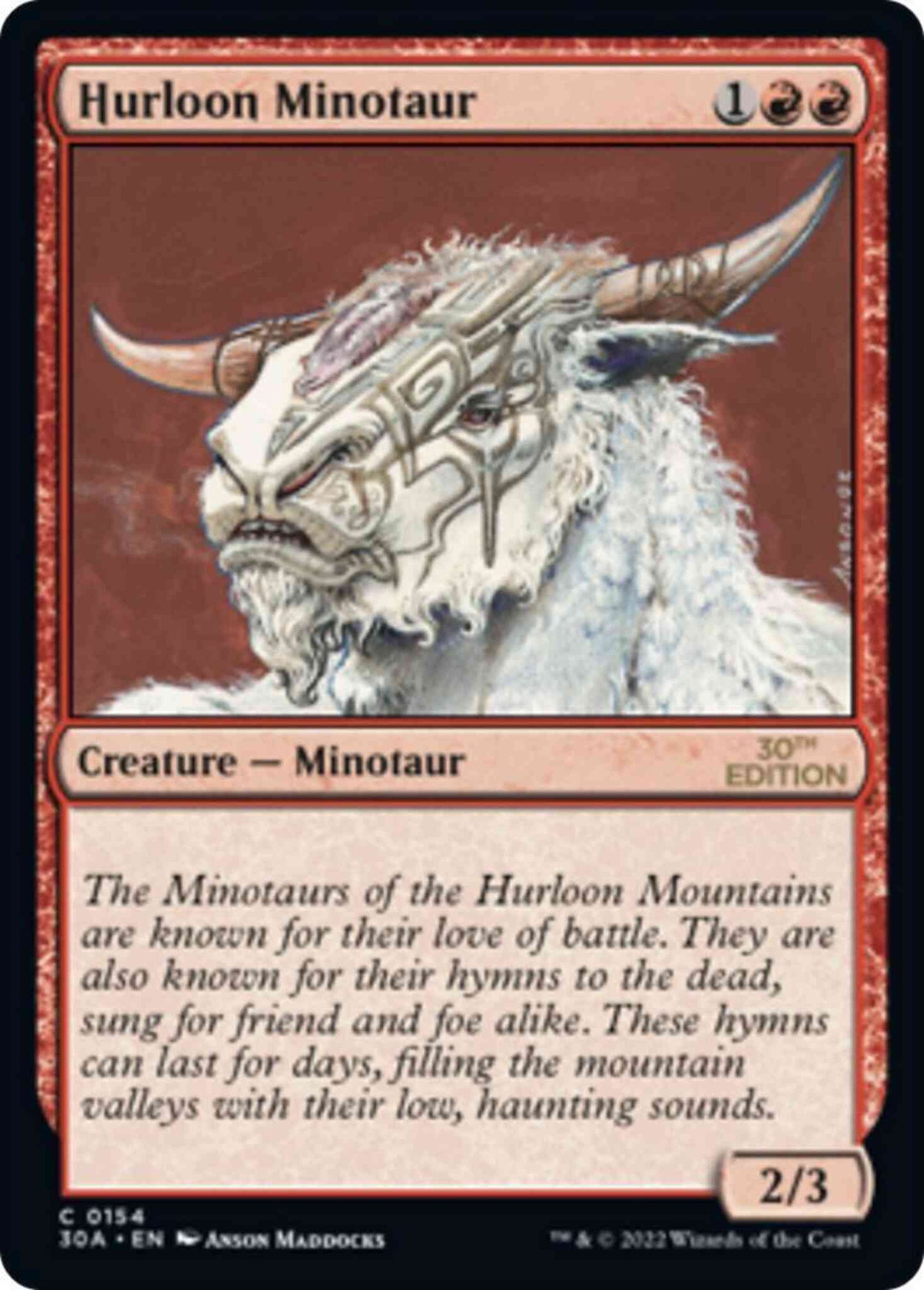 Hurloon Minotaur [154] [30th Anniversary Edition] [Non-Foil]