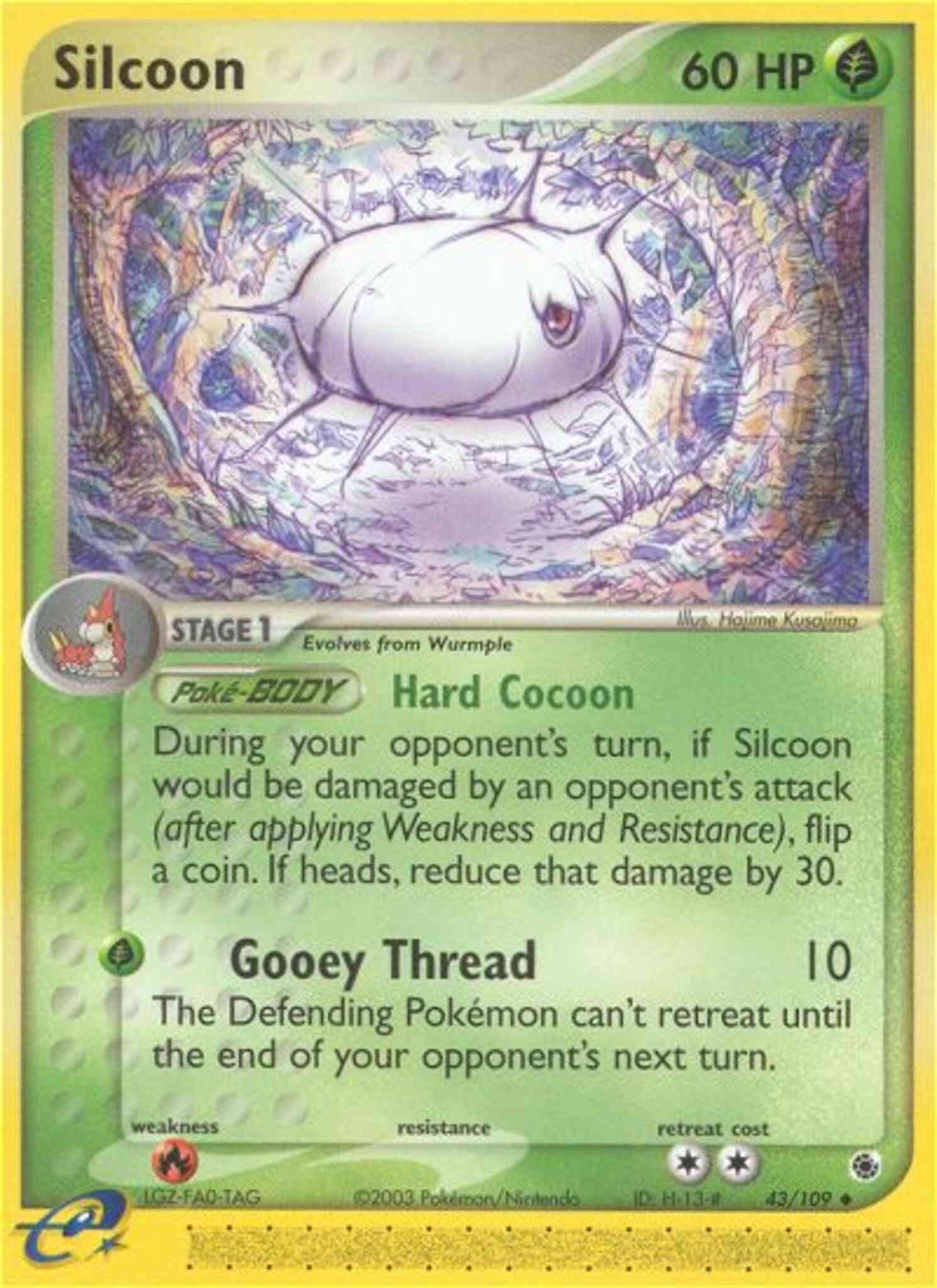 Silcoon - 43/109 - Uncommon [ex1-43] [Reverse Holo]
