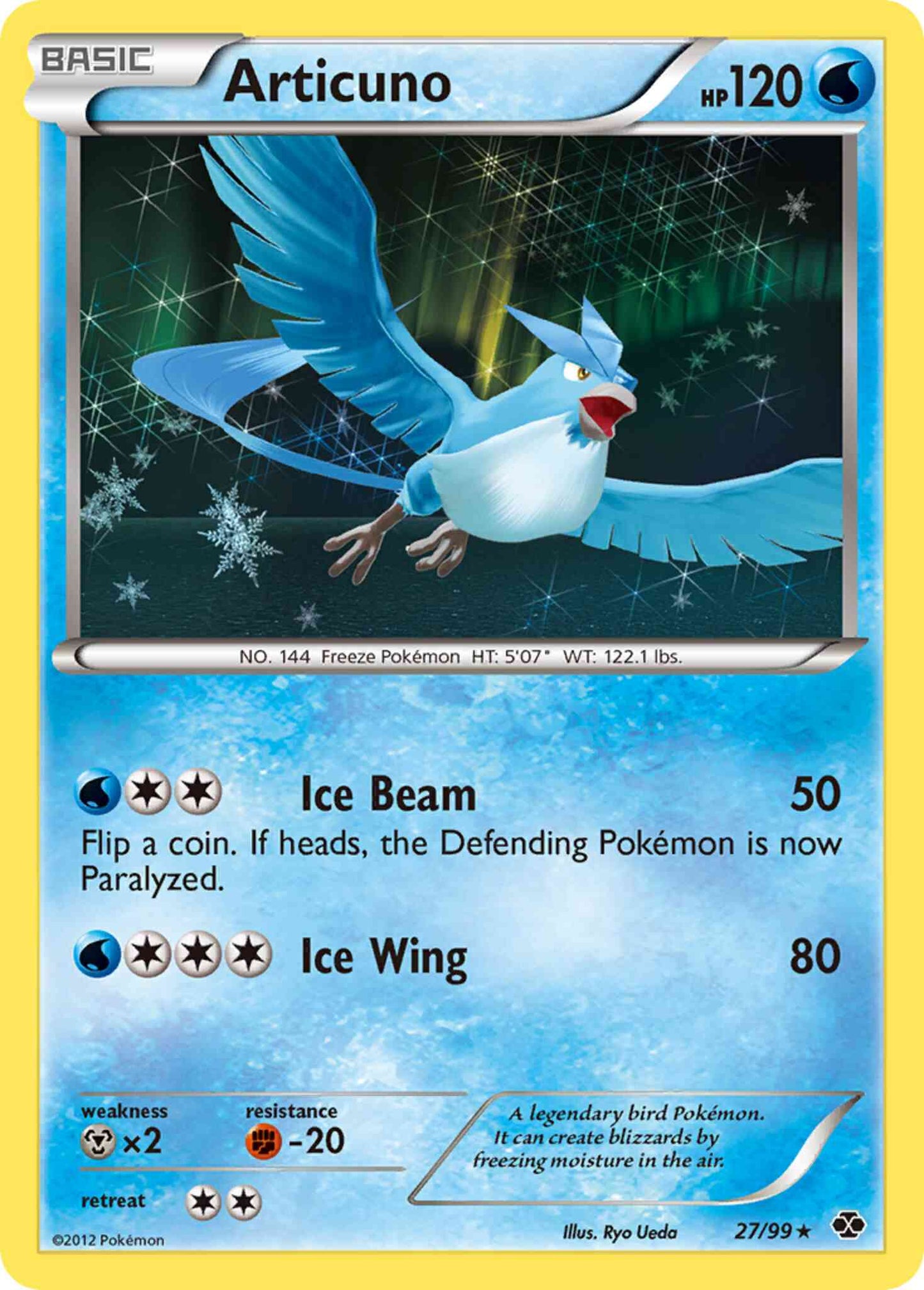 Articuno - 27/99 - Rare Holo [bw4-27] [Holo]