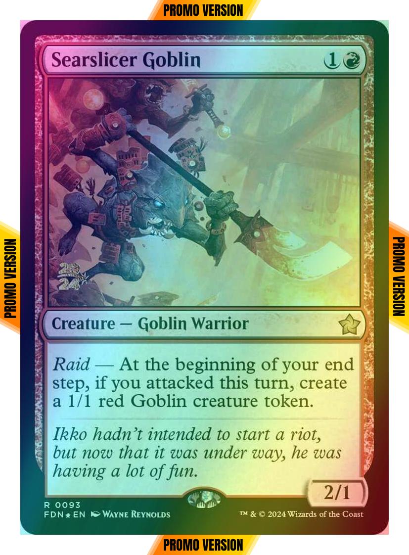 Searslicer Goblin [93s] [Prerelease] [Foundations: Promos] [Foil]
