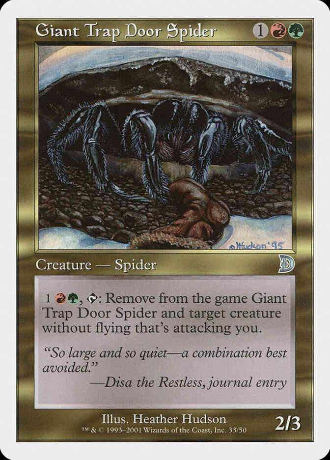 Giant Trap Door Spider [33] [Deckmasters] [Non-Foil]