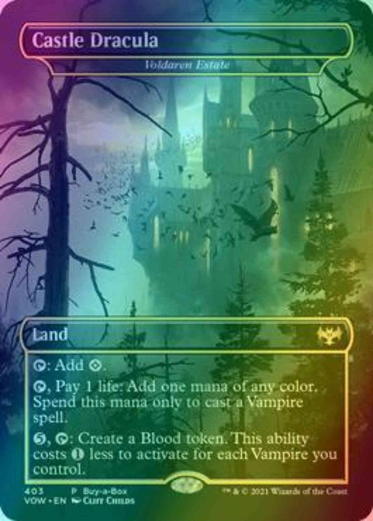 Castle Dracula - Voldaren Estate [403] [Dracula Series] [Buy a Box] [Innistrad: Crimson Vow] [Foil]