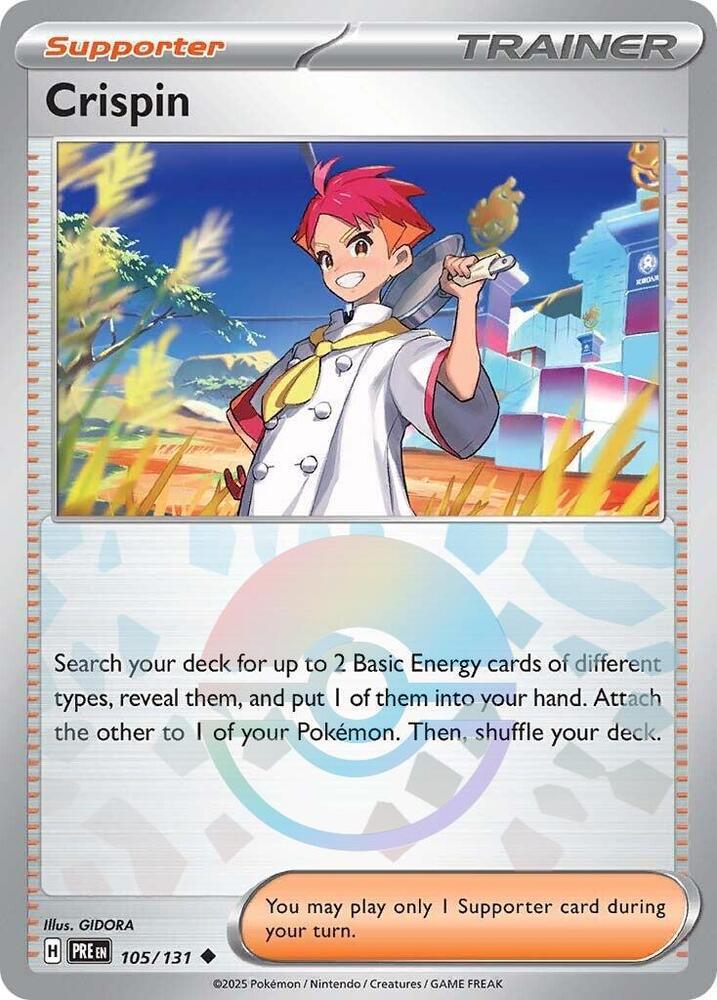 Crispin - Poké Ball Pattern - 105/131 - Uncommon [sv085-105] [Reverse Holo]