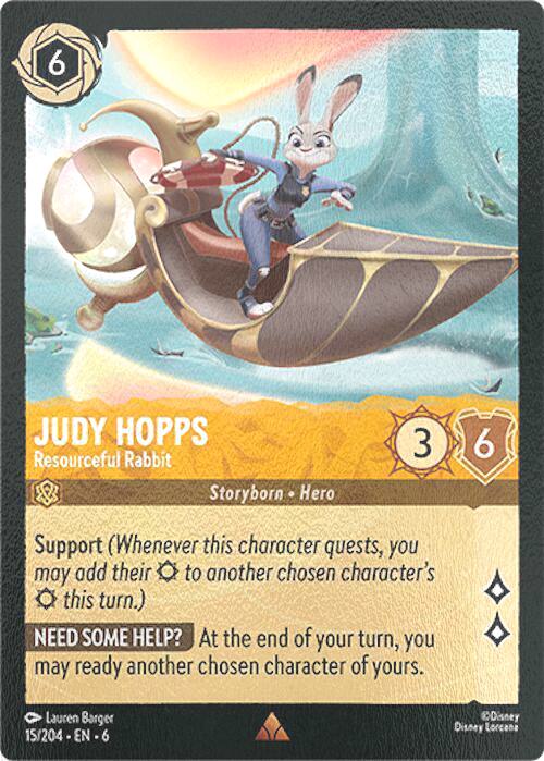 Judy Hopps - Resourceful Rabbit - 15/204 [Azurite Sea] [Cold Foil]