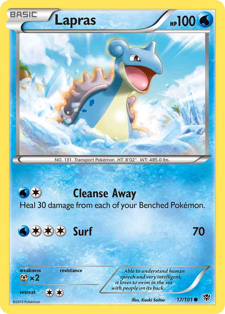 Lapras - 17/101 - Common [bw10-17] [Non-Holo]
