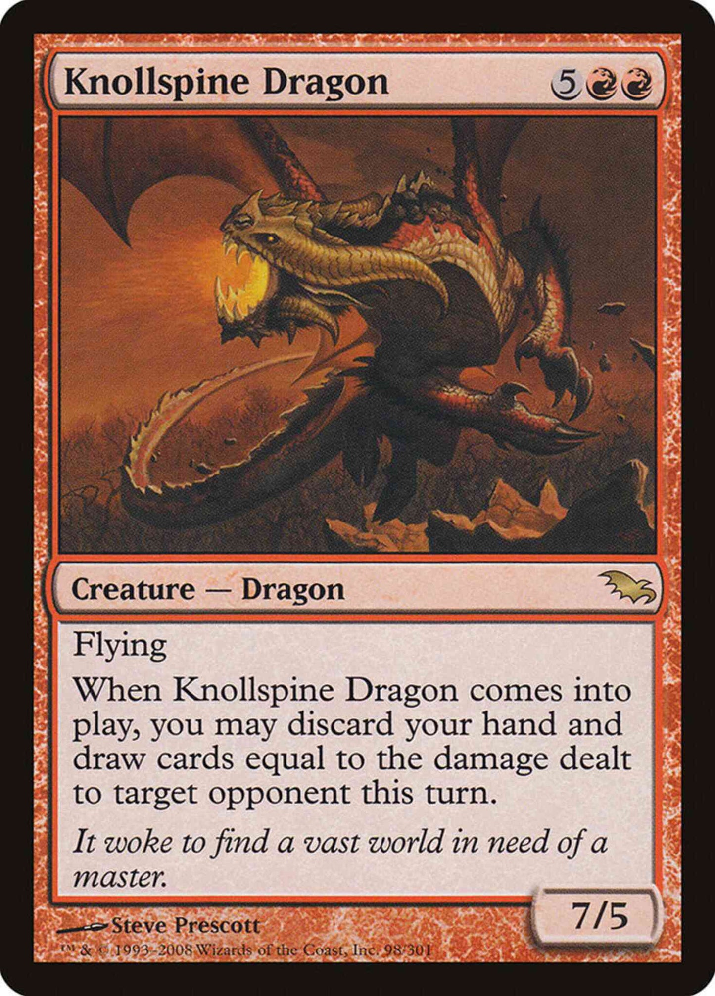 Knollspine Dragon [98] [Shadowmoor] [Non-Foil]