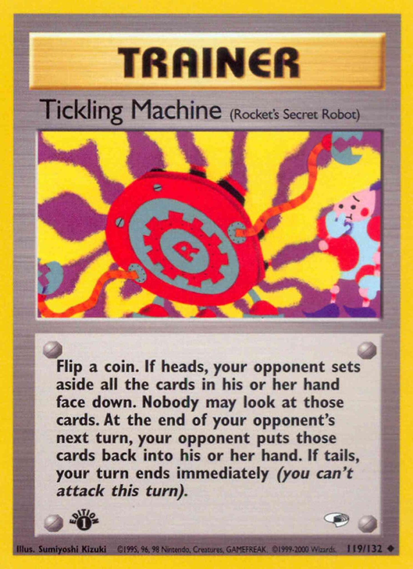 Tickling Machine - 119/132 - Uncommon - 1st Edition [gym1-119] [Non-Holo]