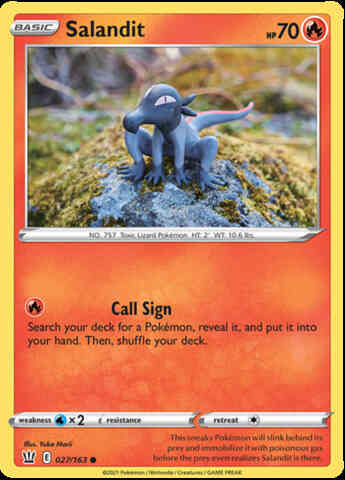 Salandit - 027/163 - Common [swsh5-027] [Reverse Holo]