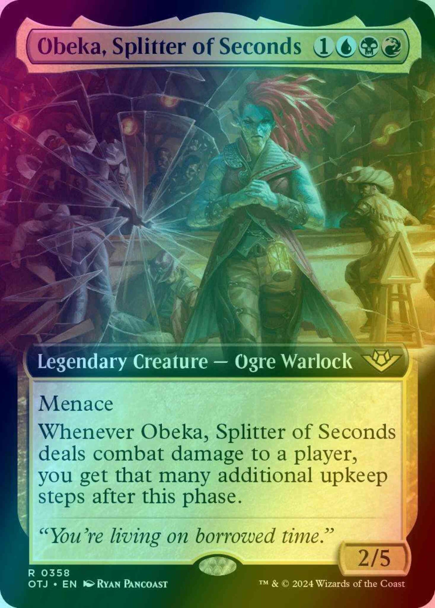 Obeka, Splitter of Seconds [358] [Extended Art] [Outlaws of Thunder Junction] [Foil]