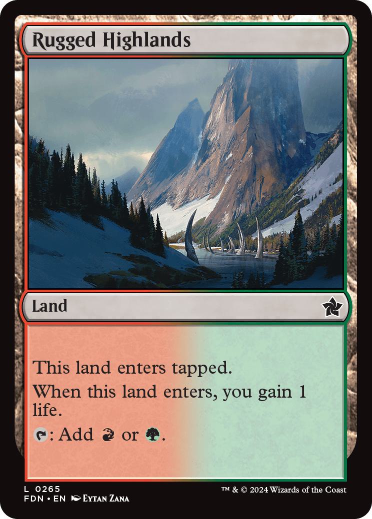 Rugged Highlands [265] [Foundations] [Non-Foil]