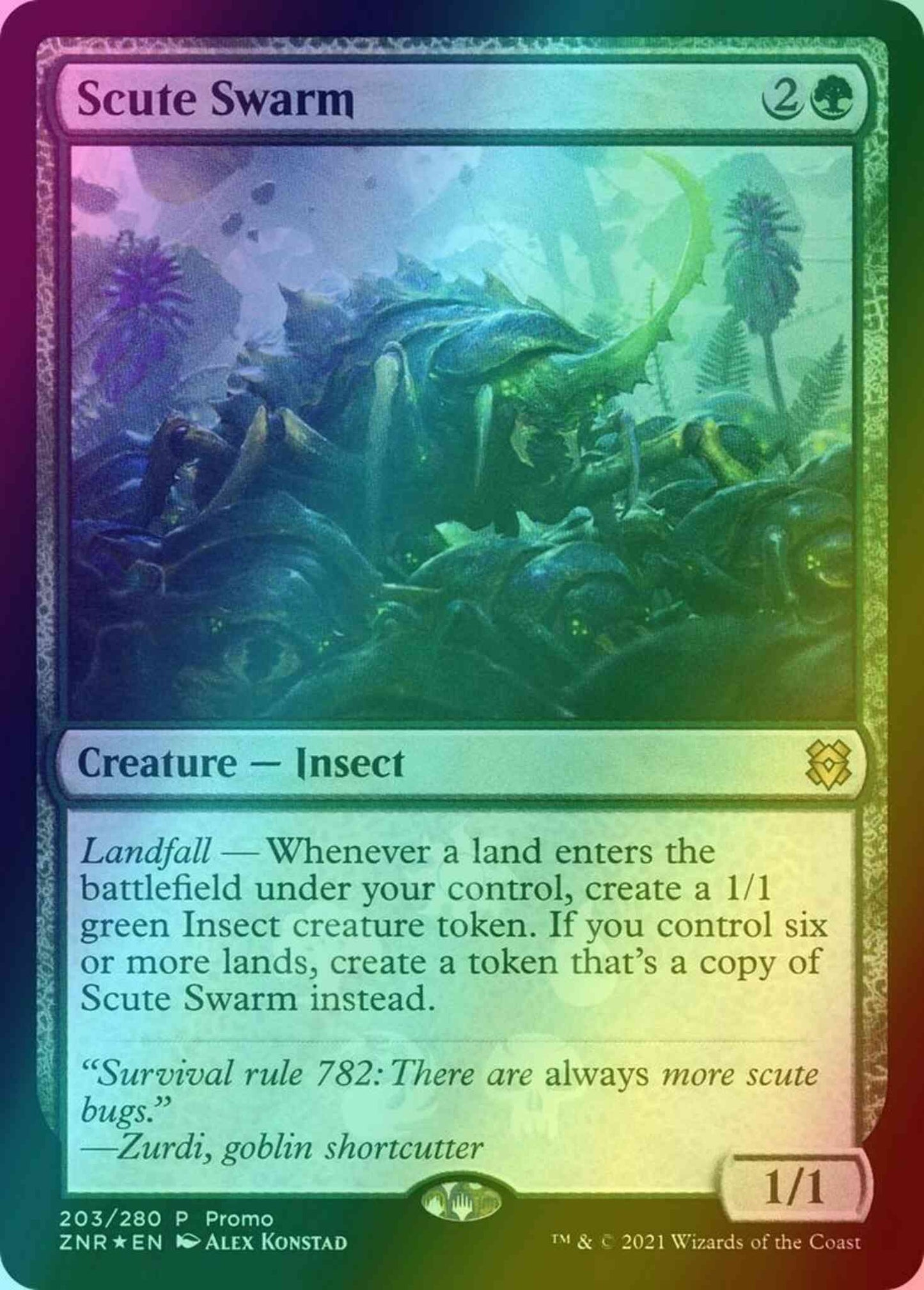 Scute Swarm [203] [Resale Promos] [Foil]