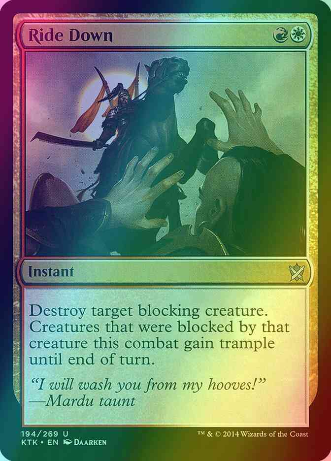 Ride Down [194] [Khans Of Tarkir] [Foil]