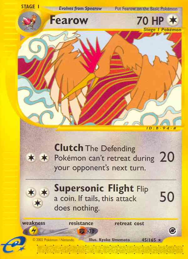 Fearow - 45/165 - Rare [ecard1-45] [Reverse Holo]